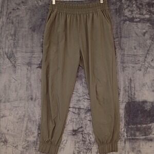Vuori Pants Womens Large Olive Green Joggers Stretch Cuffed Pockets Soft VW493